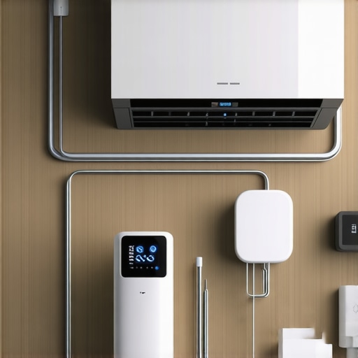 Smart home HVAC system with IoT connectivity and modern design