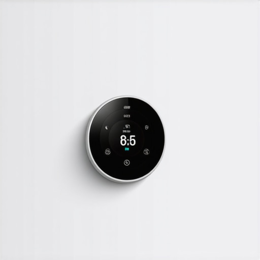 Smart Thermostat for Winter Heating Smart thermostat controlling home heating during winter