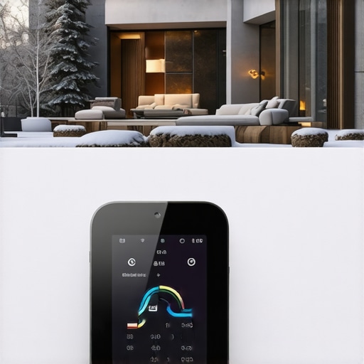 Smart thermostat with detailed data analytics for winter heating optimization.
