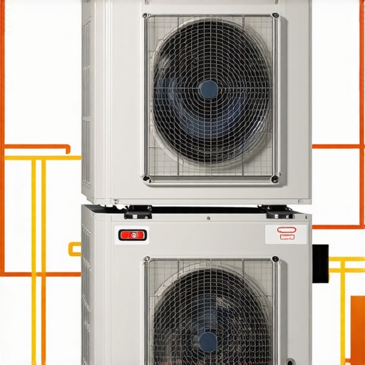 Modern heat pump system equipped with diagnostic sensors and data analytics interface